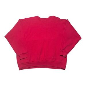 Vintage‎ 90s Duofold Cotton Blend USA Made Pink Crewneck Sweatshirt Women's XL